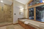 Ensite Primary Bathroom with Soaking Tub and Walk-in Shower
